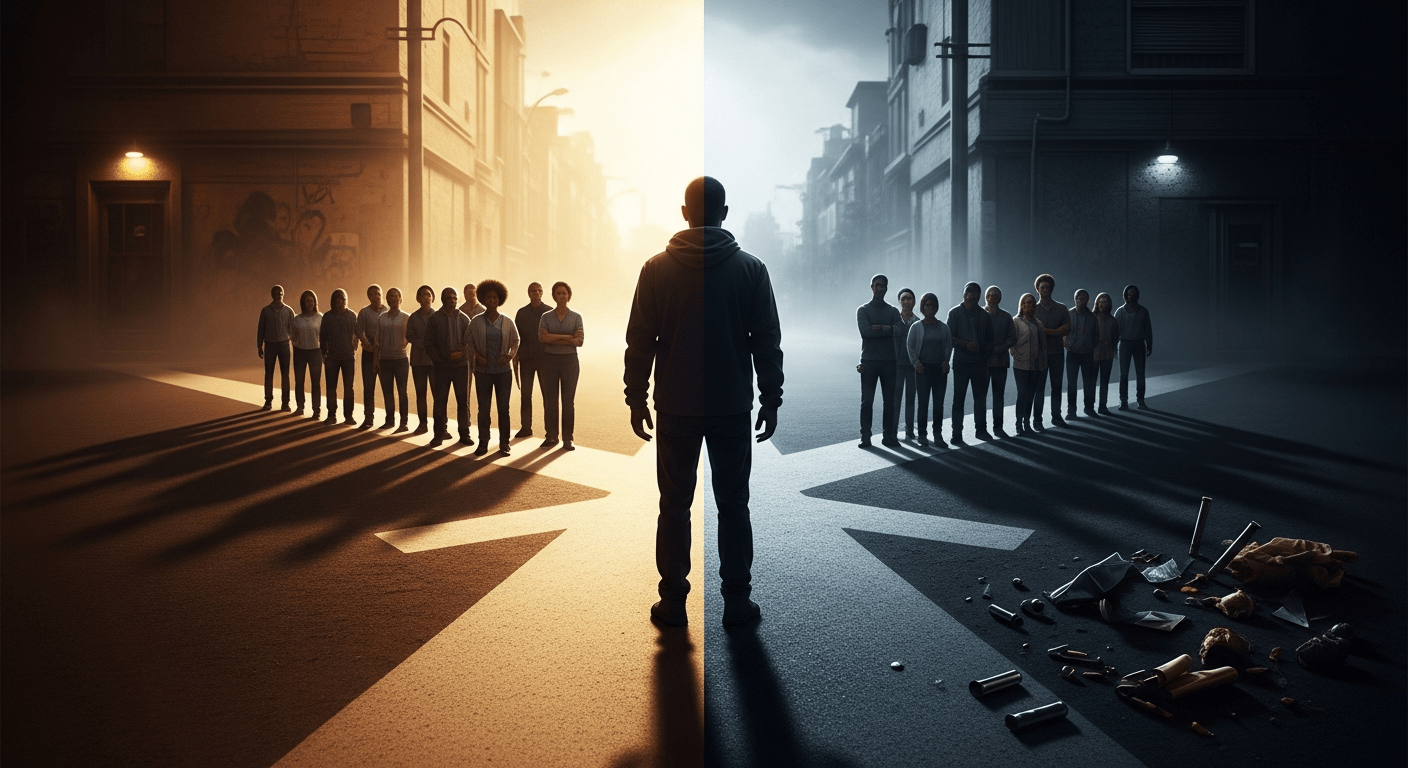 Person alone in a dark room holding their head, representing antisocial behavior and addiction struggle